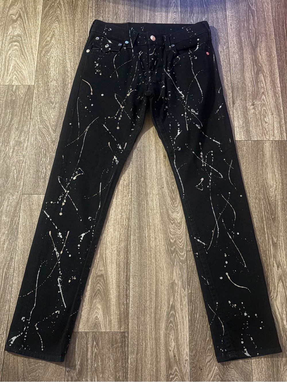 True Religion Skinny Flap Jeans in ELHD Rinse